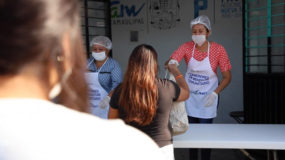 SEBIEN continúa entrega de alimentos en Comedores Comunitarios