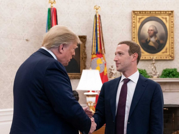 Trump y Mark Zuckerberg se reúnen en la Casa Blanca