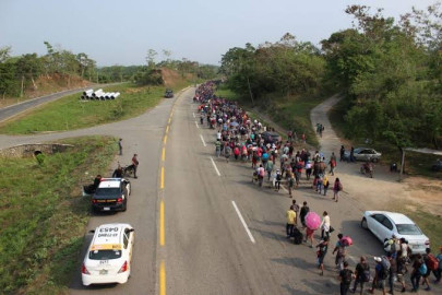 Migrantes arriban a municipios chiapanecos de Escuintla y Mapastepec