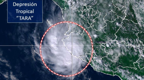 “Tara” se degrada a depresión tropical