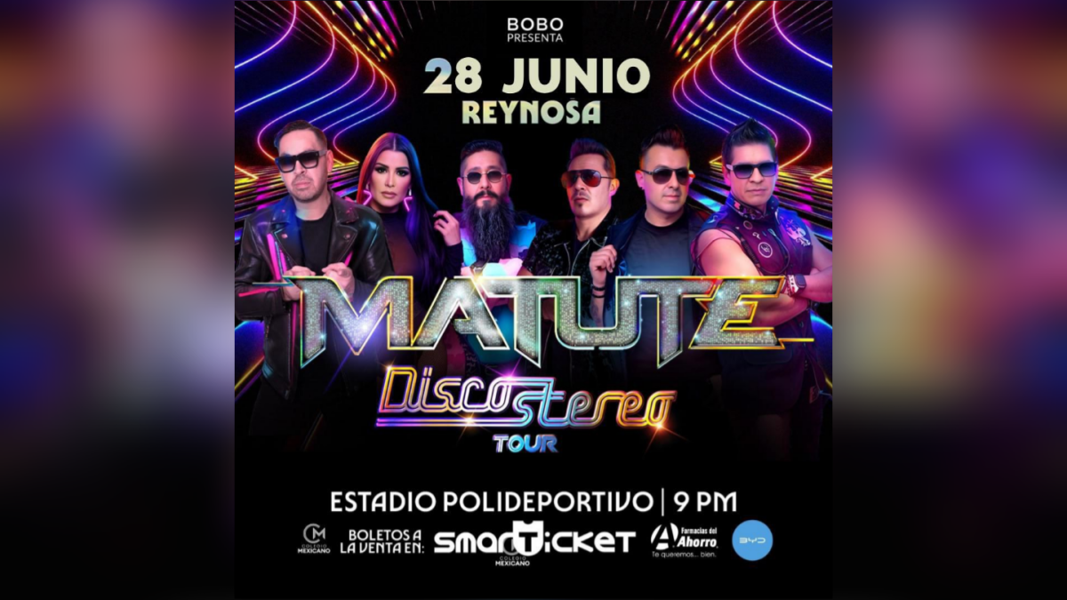 Matute cambio de fecha de su concierto en Reynosa; será el 28 de junio