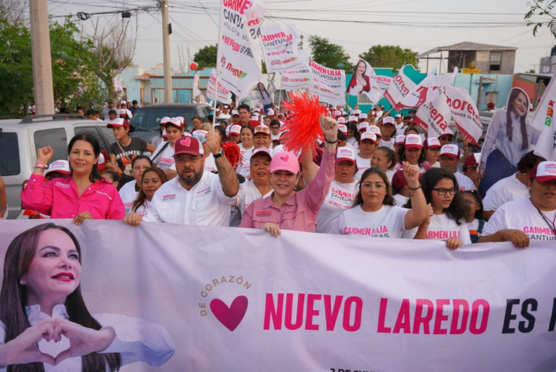 Ganamos Nuevo Laredo y este 2 de junio lo vamos a confirmar: Carmen Lilia Canturosas 