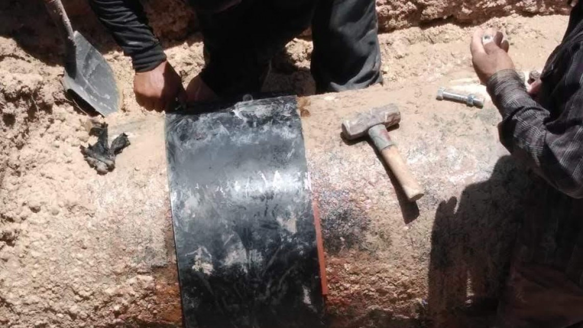 Repara COMAPA maniful en estación de Jarachina Norte