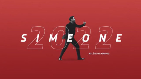Simeone renueva con el Atleti hasta 2022