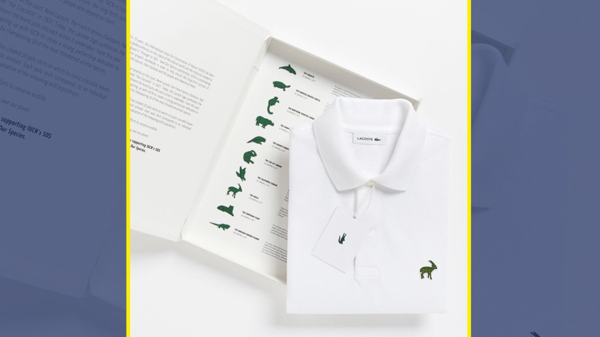 Lacoste cambia su logo por buena causa