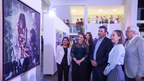 Inauguran Gobernador y Presidenta del DIF la exposición colectiva: El Color de Tamaulipas