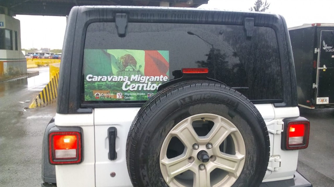 Parte caravana de Coonacionales rumbo a San Luis Potosí