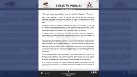 Cruce de materiales peligrosos por el Puente III de Nuevo Laredo es casi una realidad