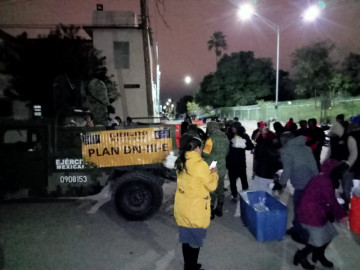 Realizan Protección Civil de Matamoros y SEDENA operativo Carrusel en apoyo de migrantes 