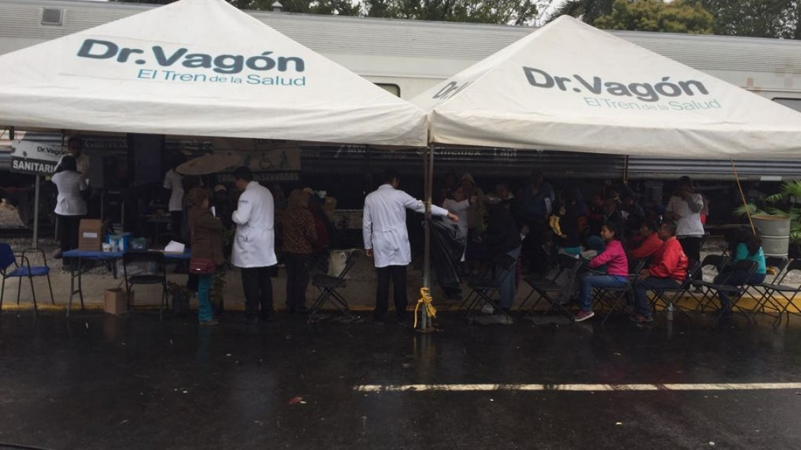 Llega el doctor vagón al área de ferrocarriles