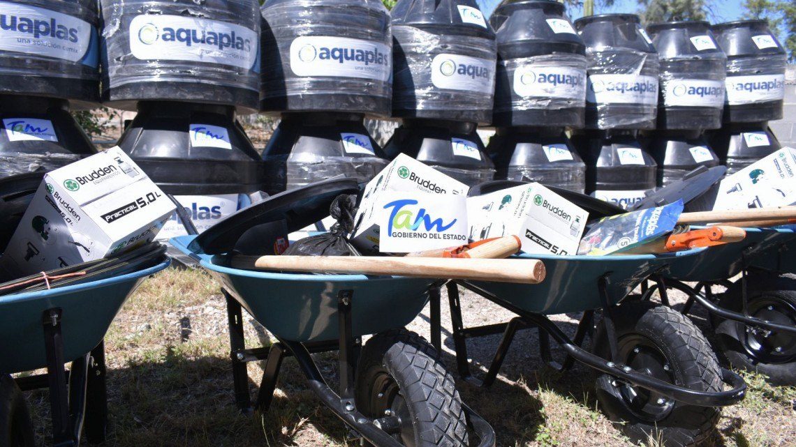 Refrenda Gobierno del Estado apoyo al campo con entrega de Huertos de Traspatio