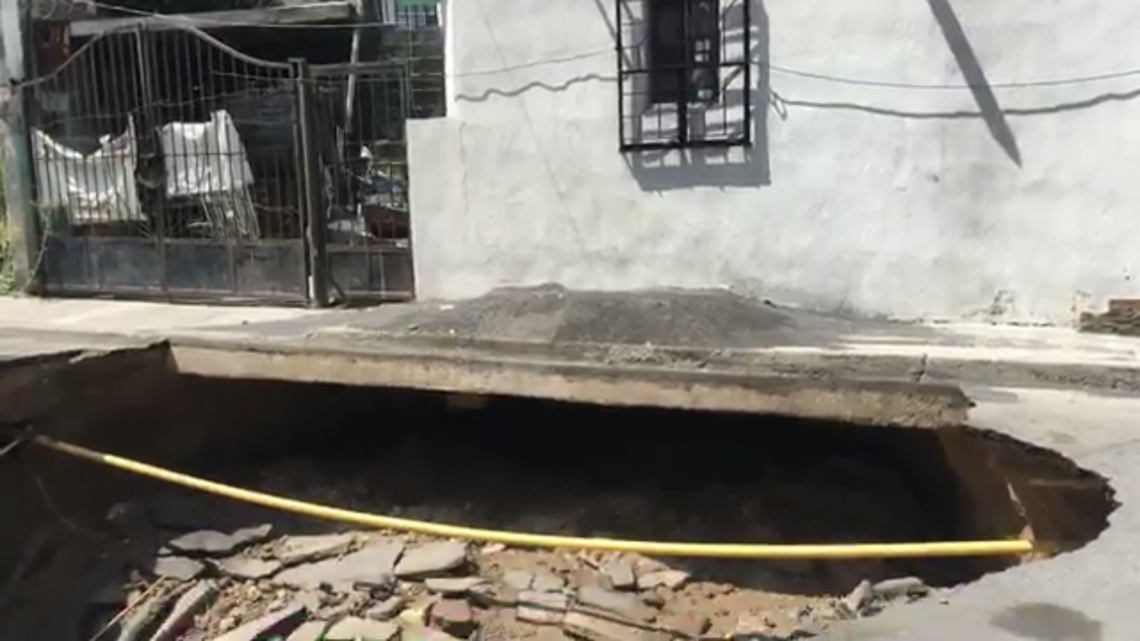 Se registra otro socavón en Nuevo Laredo