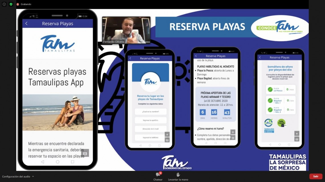 Presenta Turismo Tamaulipas su plataforma y aplicación “Conoce Tam” y “Compra Tam”