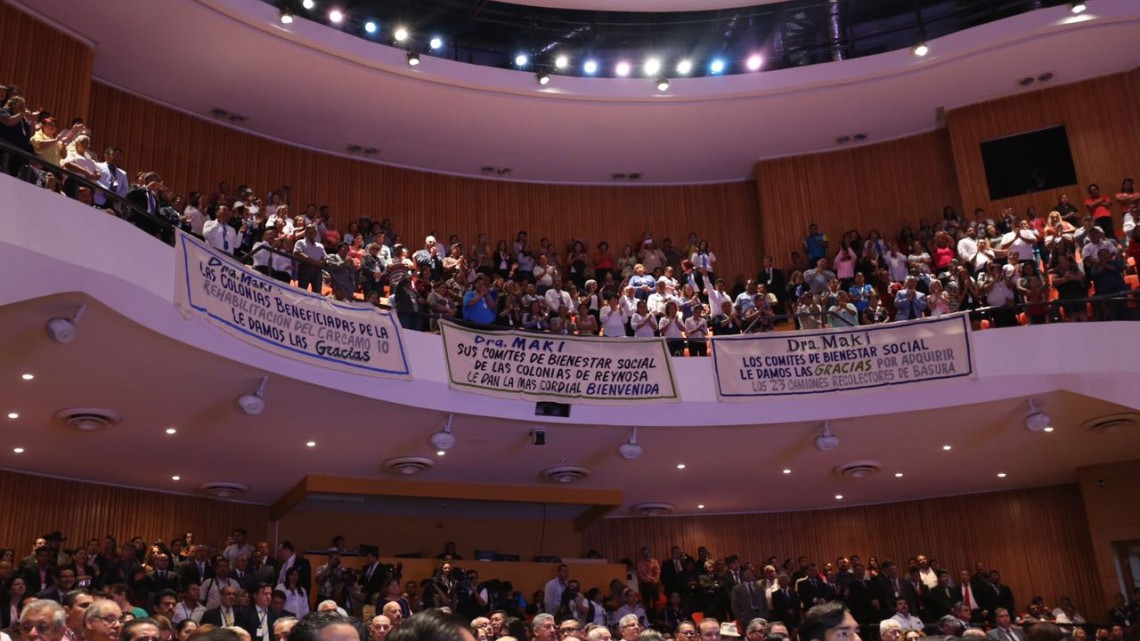 Destaca Maki inversión en obras en su 1er Informe