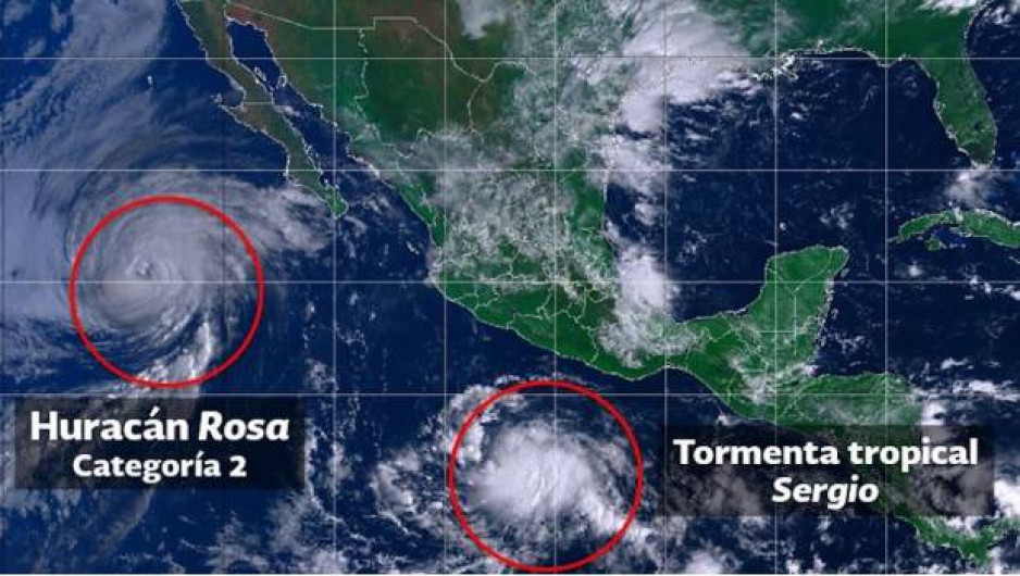 Surge tormenta tropical 'Sergio' en el Pacífico