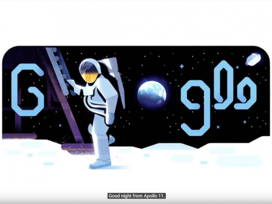 El nuevo doodle de Google recrea el viaje a la Luna