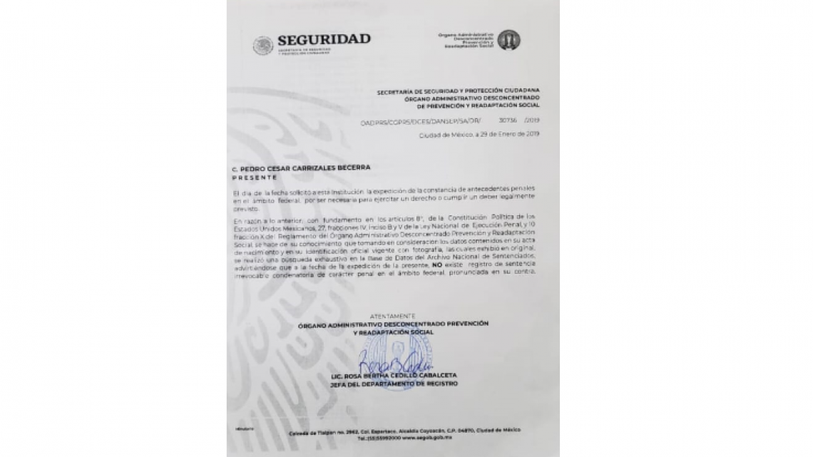 ‘El Mijis’ aclara situación penal