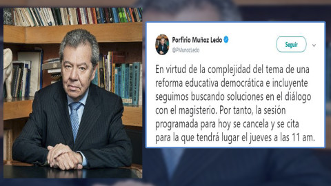 Suspenden análisis del dictamen de la reforma educativa