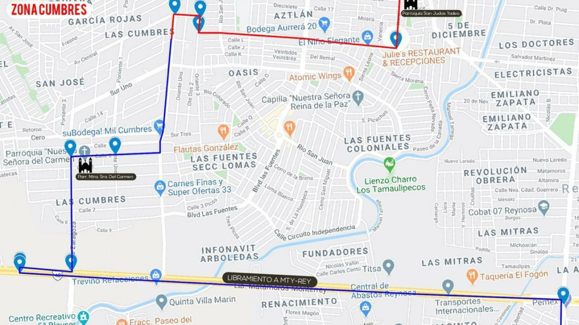 Obispo de Matamoros bendecirá Reynosa desde los cielos