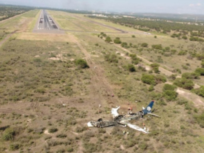 Factores meteorológicos, causante de accidente de avión de Aeroméxico