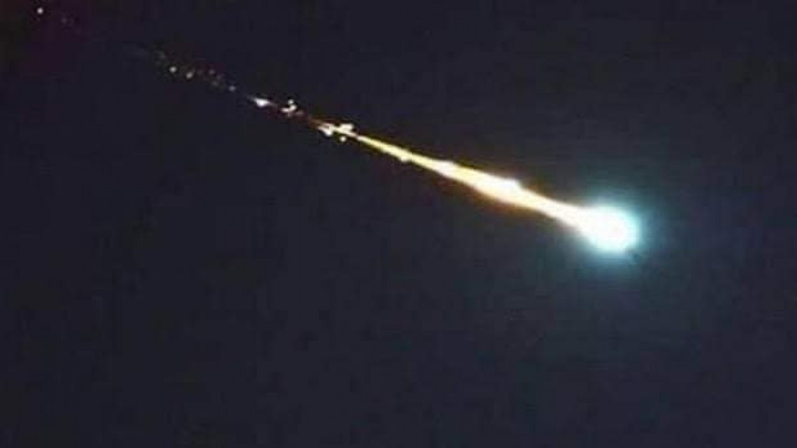 Captan caída meteorito en Michoacán