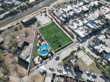 Entrega alcaldesa Carmen Lilia Canturosas obras de rehabilitación de espacios públicos en el poniente de la ciudad