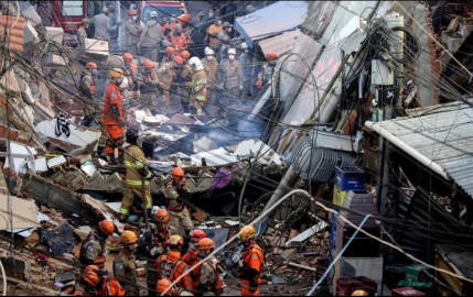Fallecen dos personas tras derrumbe de edificio en Río de Janeiro
