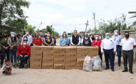 Apoyo alimentario a familias de la colonia Vientos de Cambio 