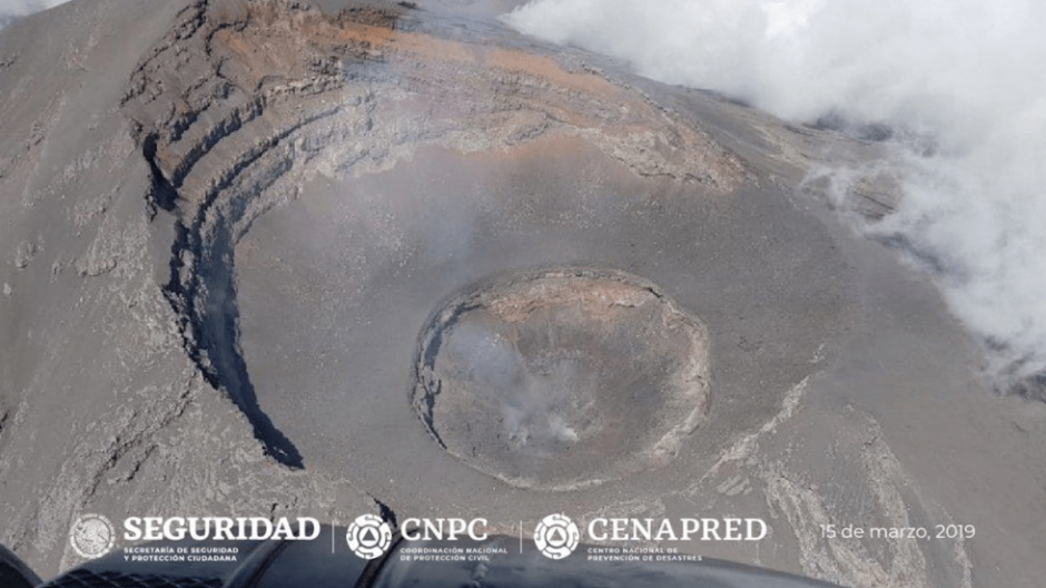 Confirman destrucción de domo 82 del Popocatépetl