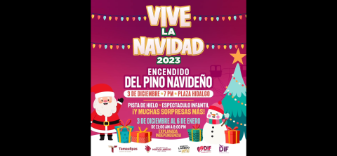 Invita Gobierno Municipal a festival “Vive la Navidad 2023”