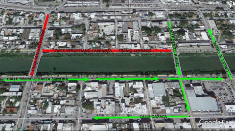 Aviso por cierre del crucero San Luis Potosí y Venustiano Carranza en la Zona Centro