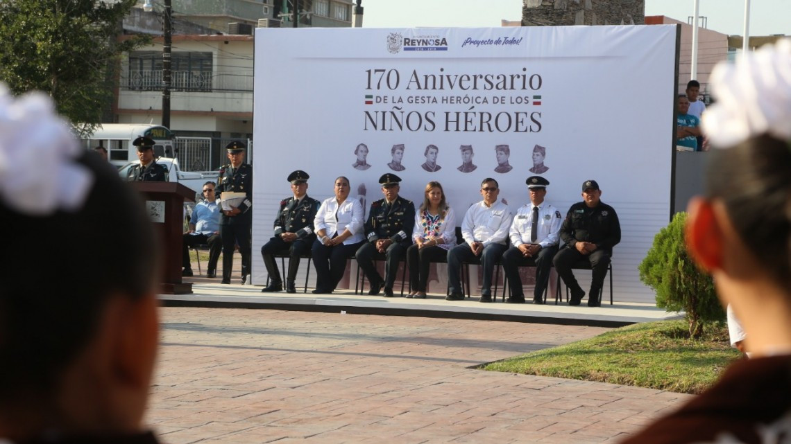 Ayuntamiento celebra 170 Aniversario de los Niños Héroes