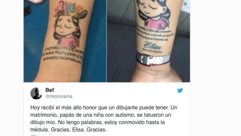 El tatuaje sobre el autismo que emociona a muchos