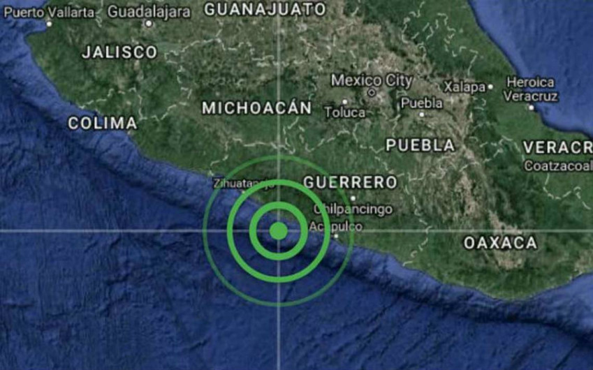 Se registra sismo en Guerrero