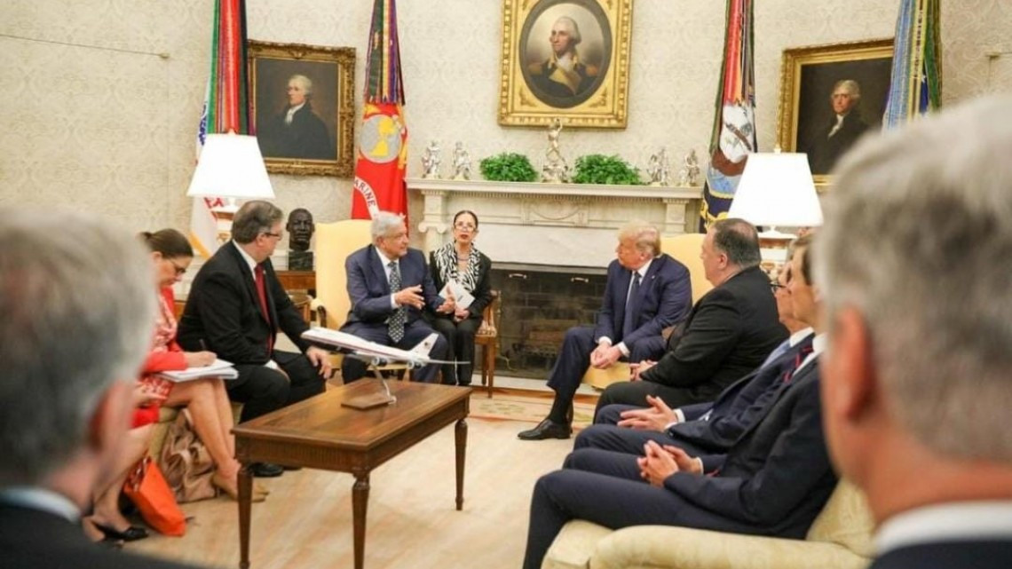 Donald Trump recibe a AMLO en la Casa Blanca