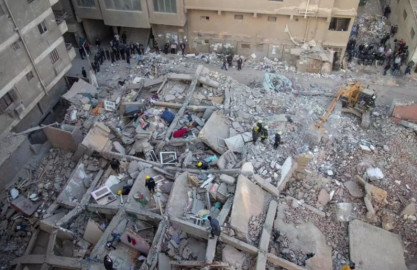 Derrumbe de edificio en Egipto deja un saldo de 18 muertos 