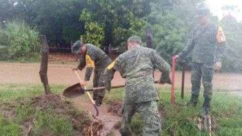 Aplican Plan DN-III-E en Culiacán, Sinaloa, por lluvias
