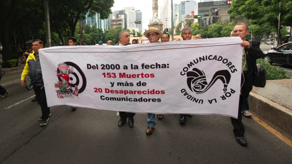 Marchan contra violencia a periodistas en CDMX