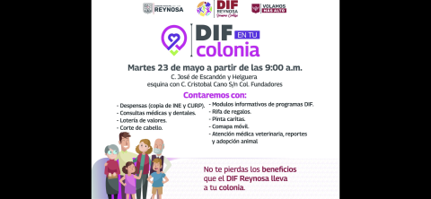 Beneficiará DIF Reynosa a familias de colonia Fundadores