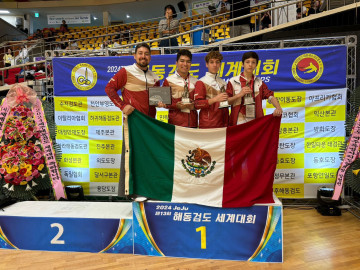 Tamaulipecos destacan con primeros lugares en Mundial de Haidong Gumdo