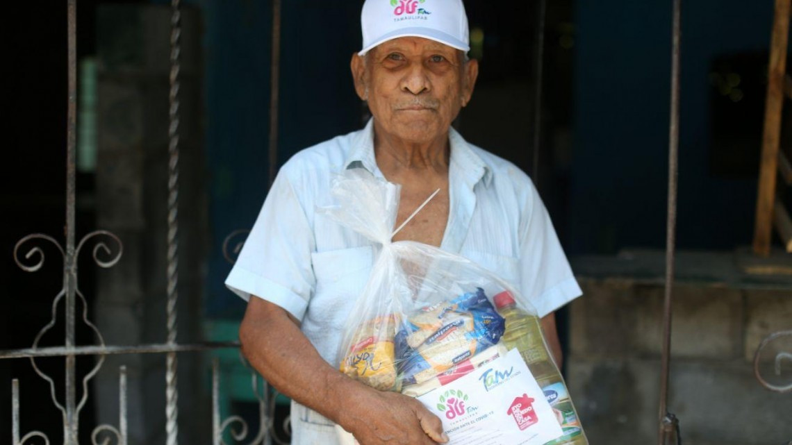 Gobierno del Estado y DIF Tamaulipas continúan entregando apoyos alimentarios durante contingencia