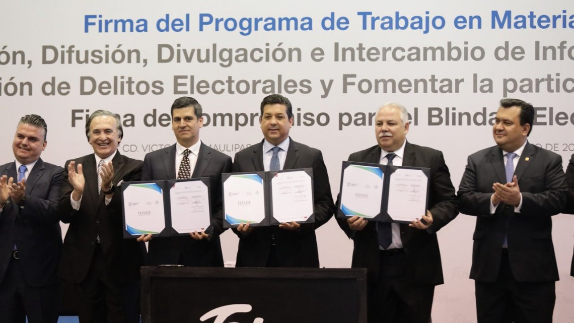 Acuerdan blindar elección en Tamaulipas