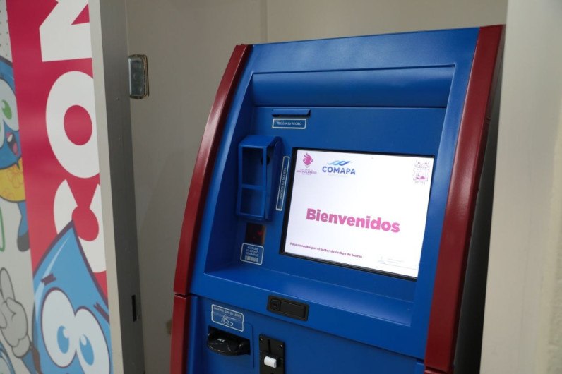  Instala Comapa cajero automático en anexo de Presidencia