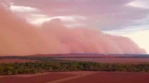 Tormenta de arena invade cielo de Australia