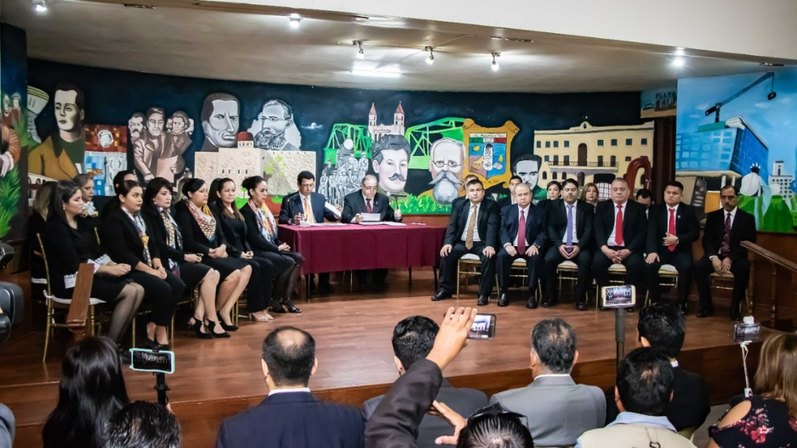  Encabeza Alcalde Mario López sesión solemne de Cabildo  para conmemorar el 194 aniversario de Matamoros