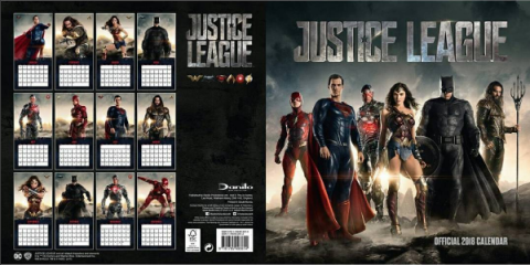 La “Liga de la Justicia” lanza súper calendario