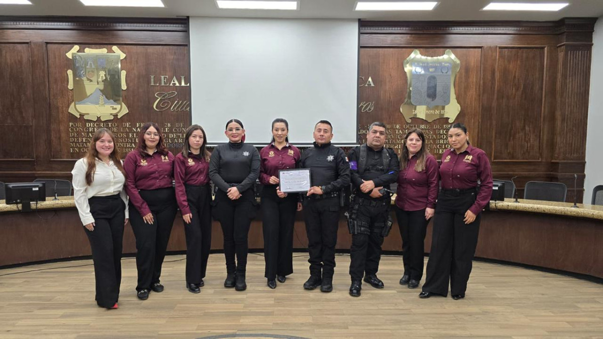 Participa Guardia Estatal de Género en capacitación de protocolo de prevención de violencia en Matamoros