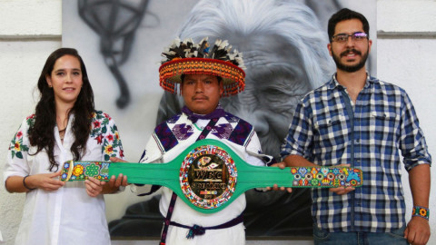 Una obra de arte el cinturón para 'Canelo' o Chávez Jr.