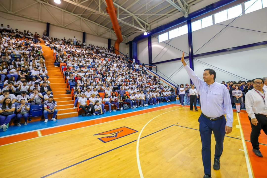 Inauguró Alcalde Carlos Peña Ortiz VII Encuentro Nacional Deportivo DGETI Tamaulipas 2024, Etapa Regional