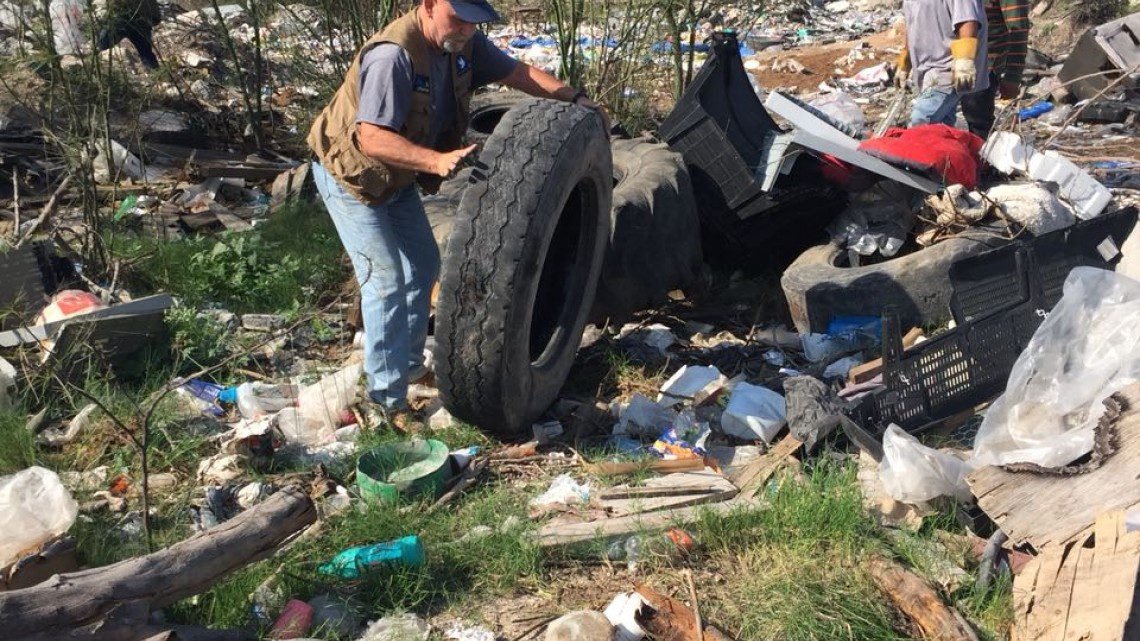 Realizan saneamiento de predio 